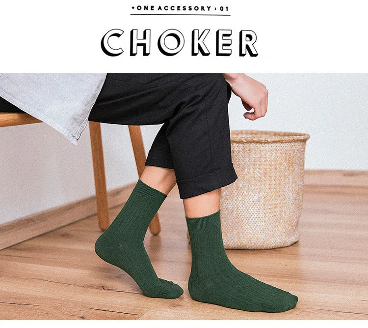 Warm Cotton Socks (Green)