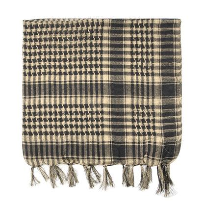 Premium Plaid Winter Scarf & Hijab - 100x100cm Tactical Shemagh with Tassels for Men and Women