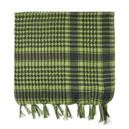 Premium Plaid Winter Scarf & Hijab - 100x100cm Tactical Shemagh with Tassels for Men and Women