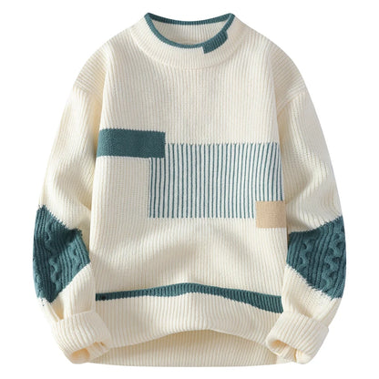 Mock Neck Knitted Sweater